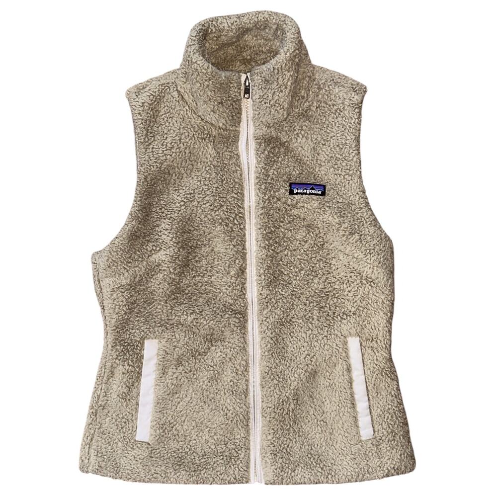 Patagonia Los Gatos Fleece Tan & White Women's Small